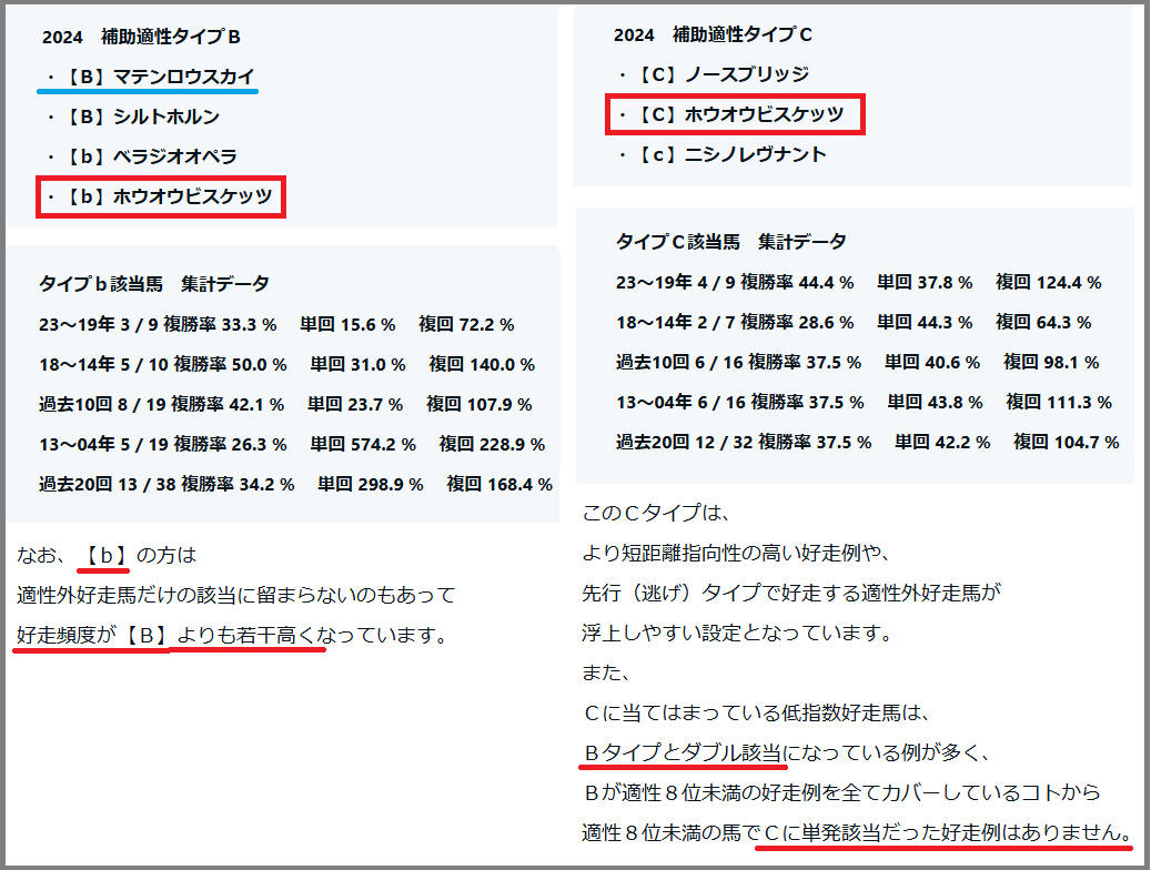 2024　秋天　補助適性タイプ